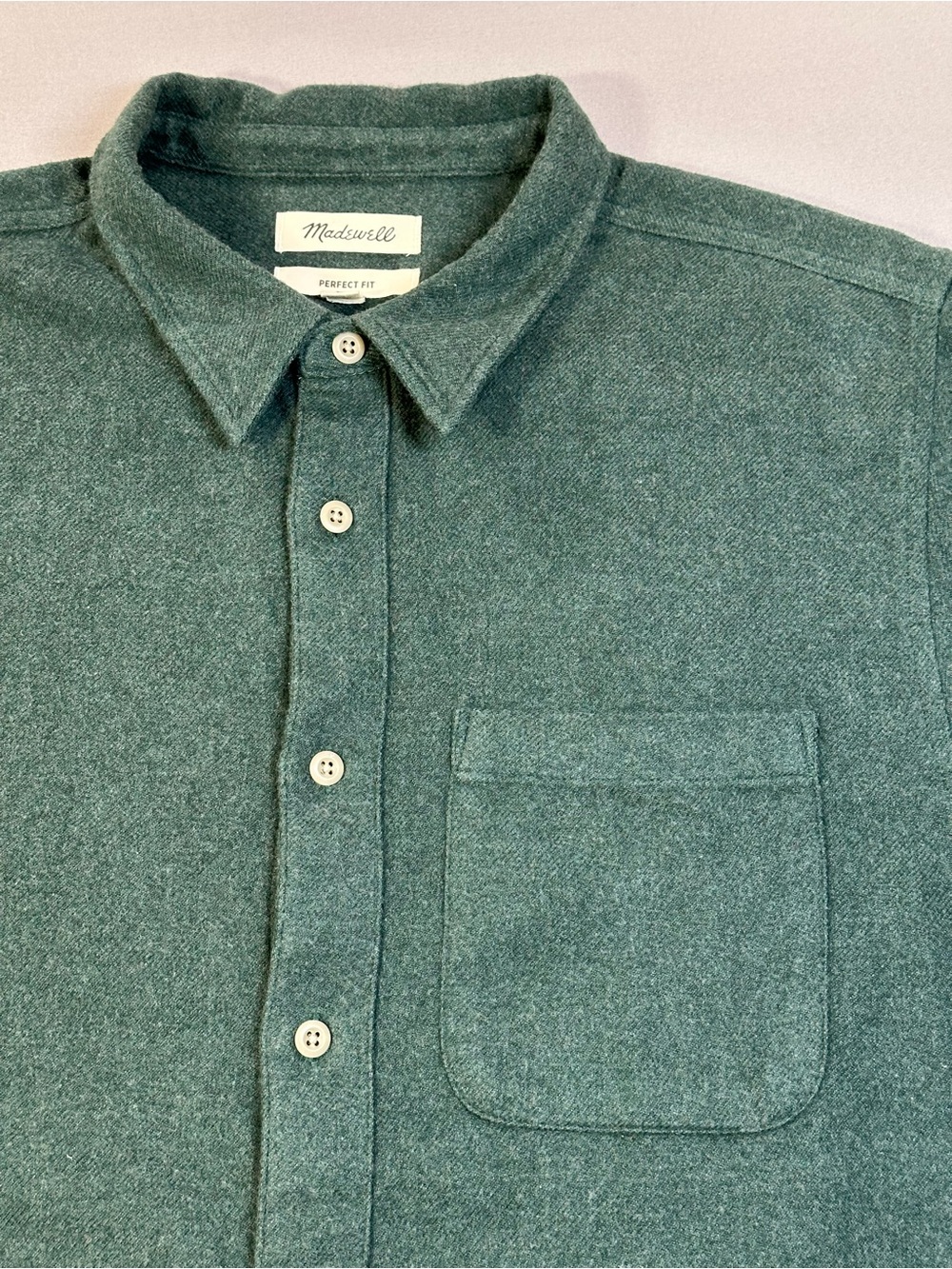 Madewell Sunday Flannel Perfect Shirt, Button Down, Cotton - Mens XL - Picture 6 of 15